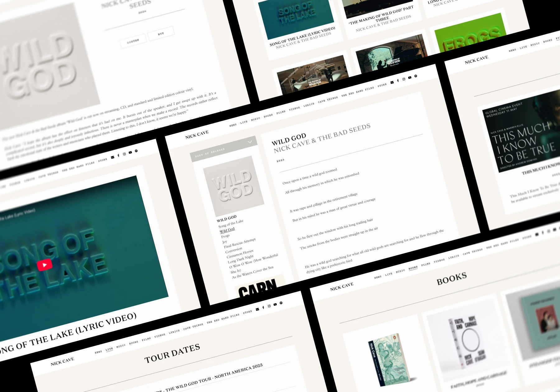 SEO specialists for musicians showcase Nick Cave’s discography