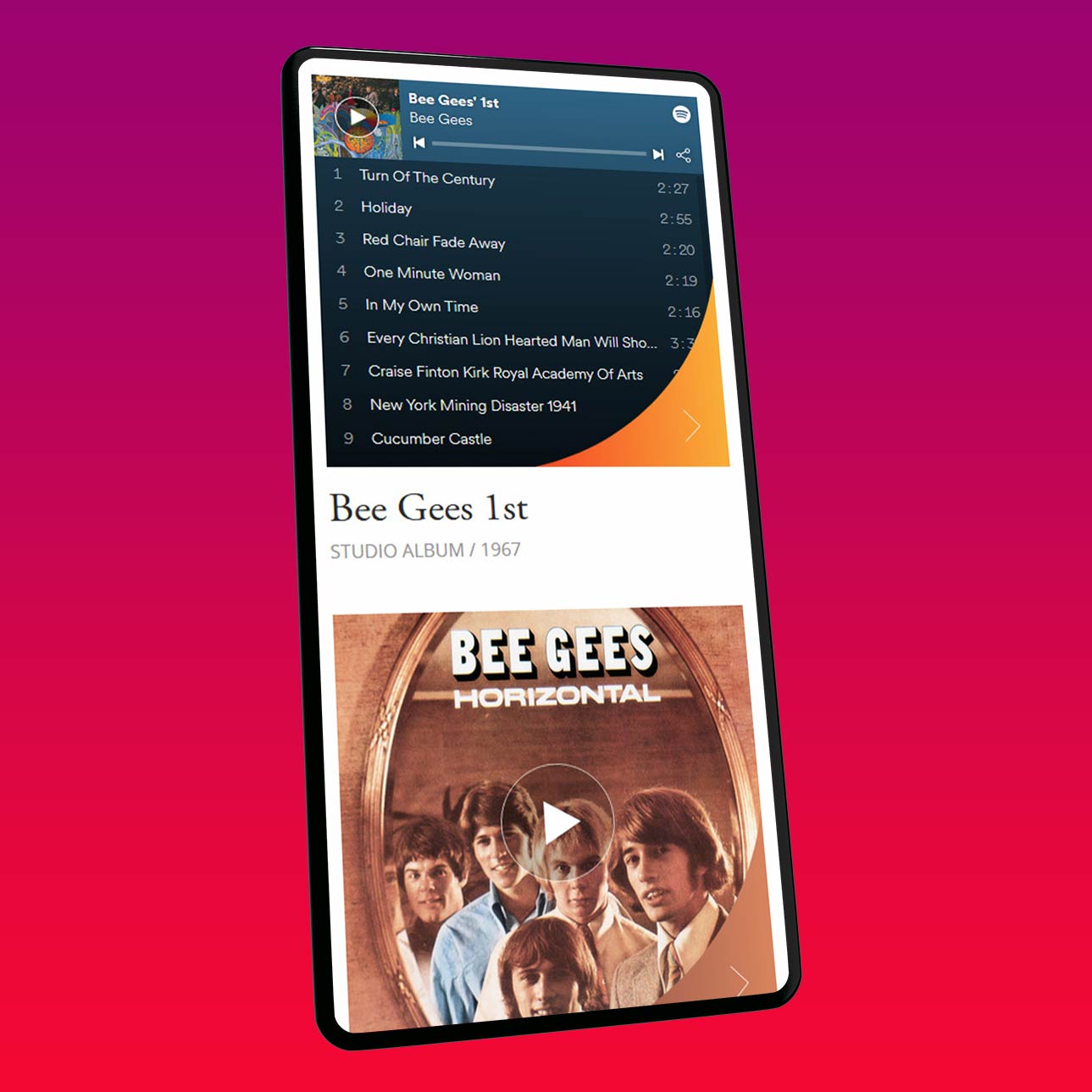 bee gees official website design - Discography