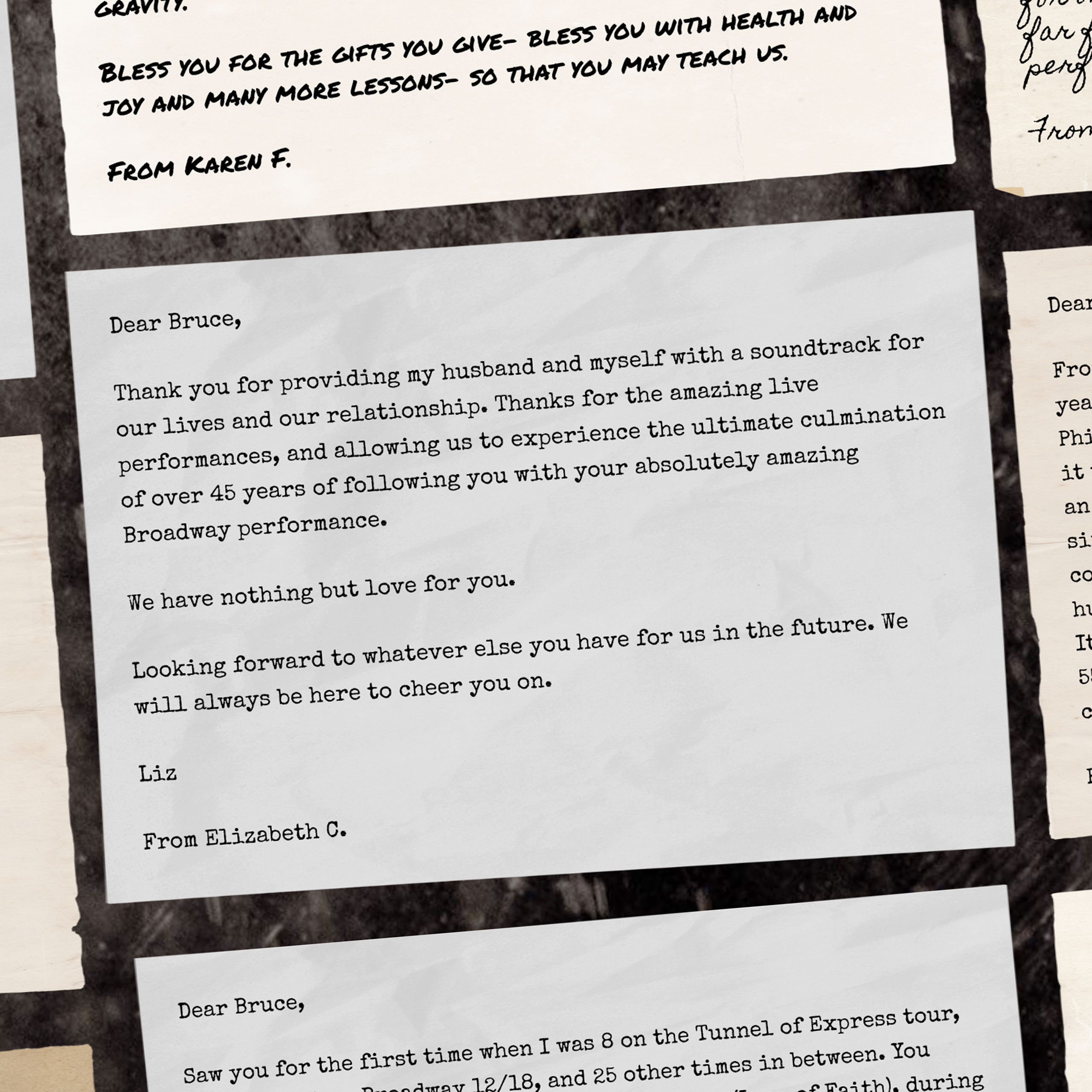 Bruce Springsteen Digital Activation - A Letter to Bruce letter