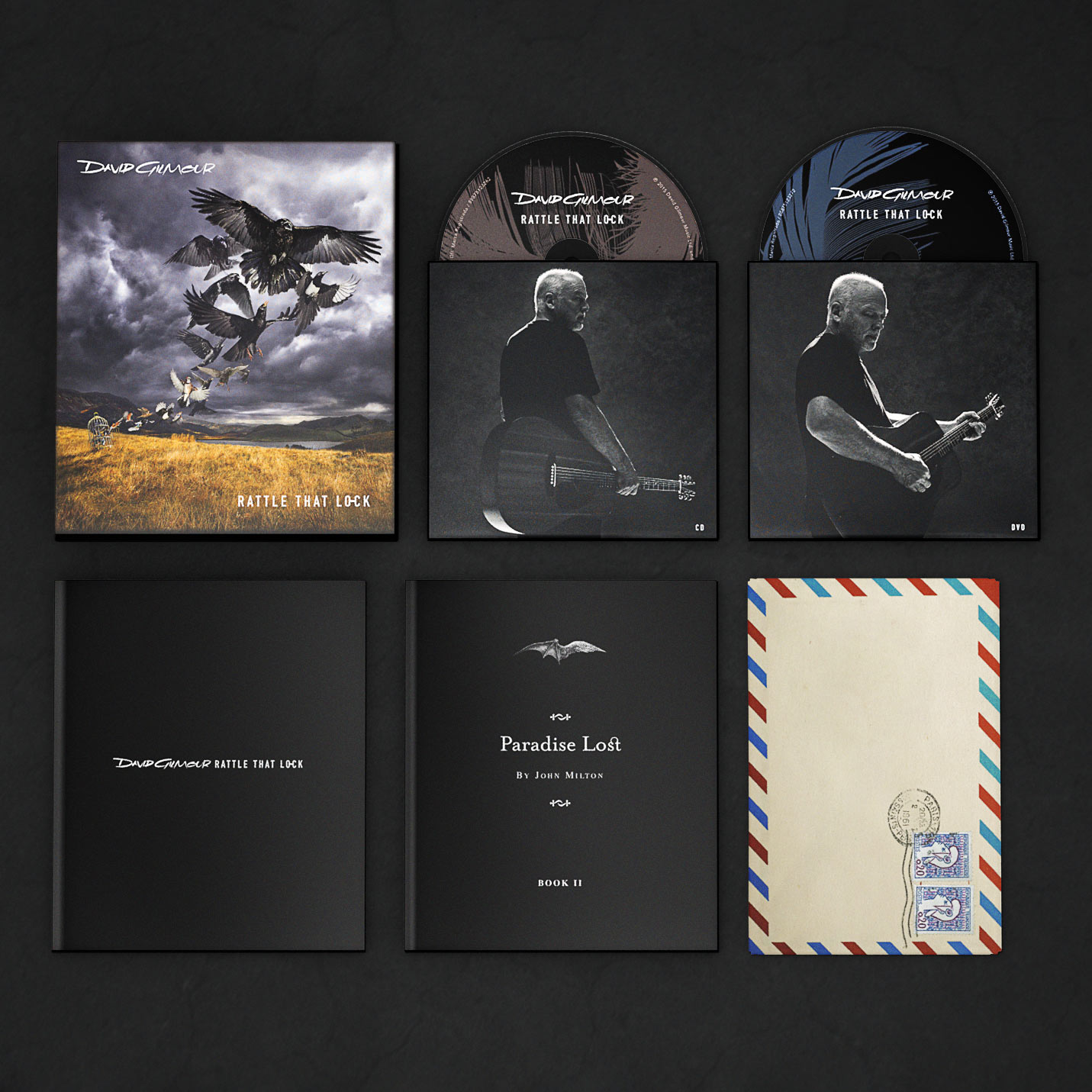 David Gilmour Rattle That Lock Packaging - Art Direction