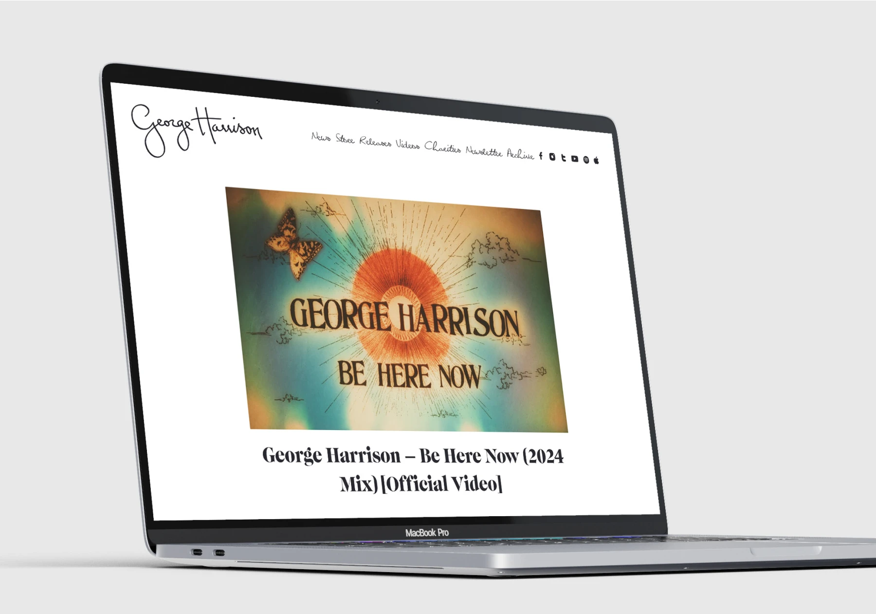 Creative Direction and Art Design for George Harrison Digital Brand