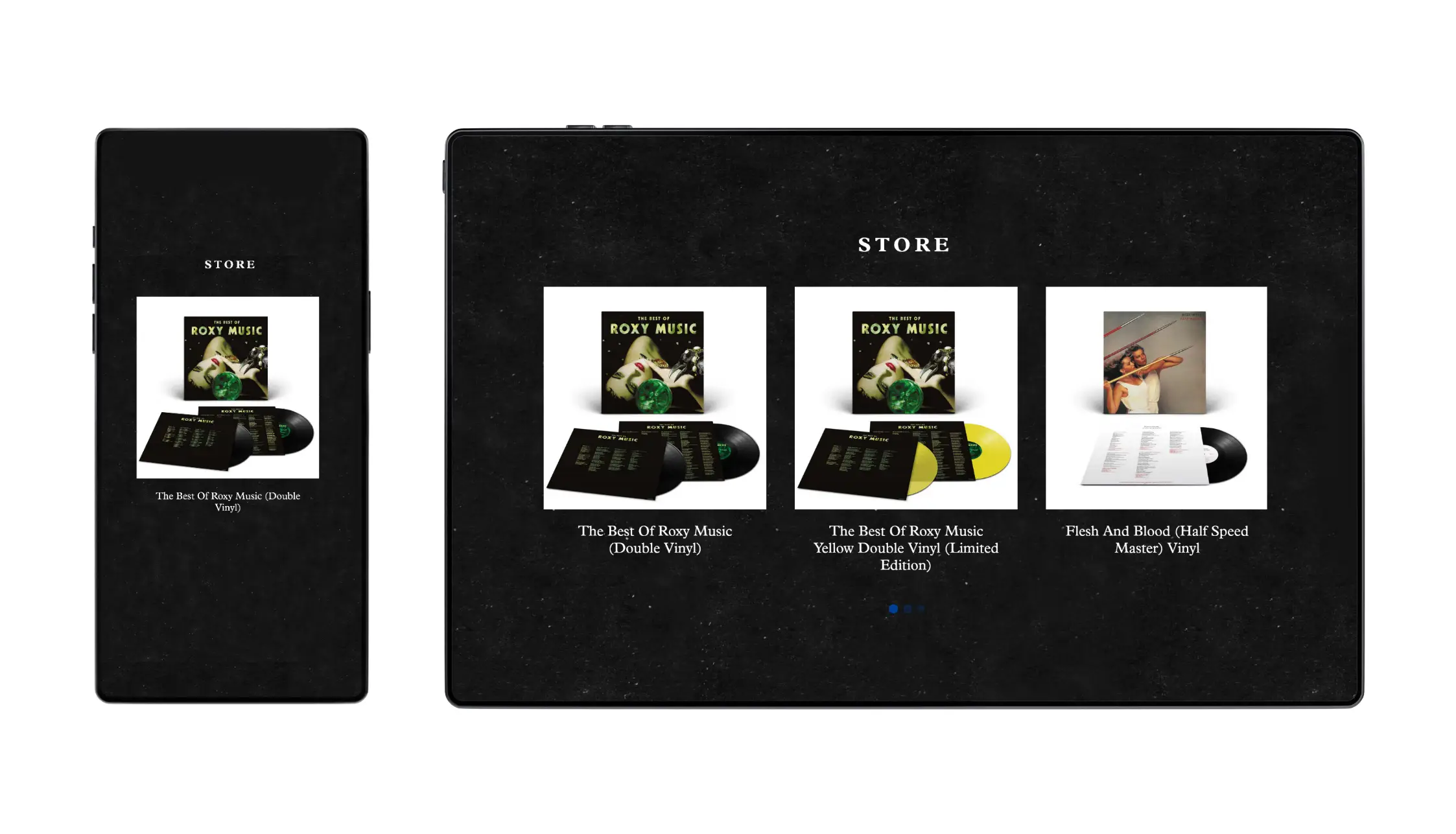 Musician portfolio website design by creative digital studio