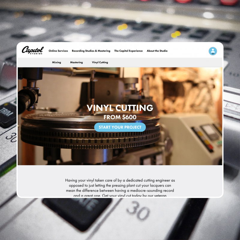 capitol records web design - Vinyl Cutting