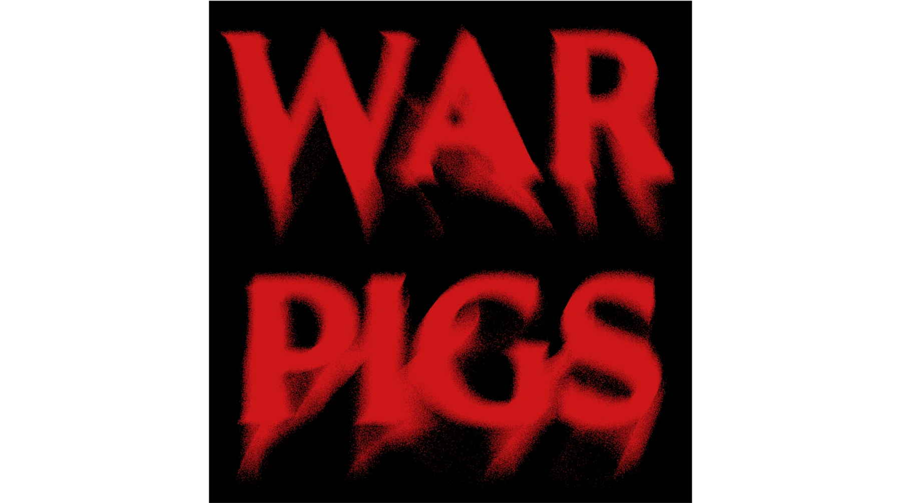 Black Sabbath War Pigs Dark and bold colour palette used in branding for legacy music artist Tony Iommi